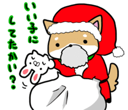 shiitan japsnese midget shiba in winter sticker #9236062