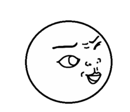 Funny face Pictorial book3 sticker #9236283