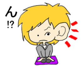 Blonde hair story sticker #9237164