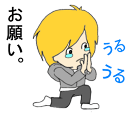 Blonde hair story sticker #9237166