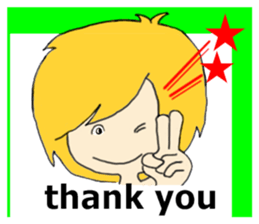 Blonde hair story sticker #9237168