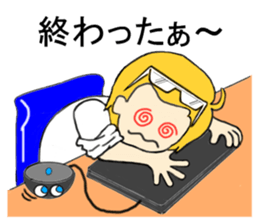 Blonde hair story sticker #9237177