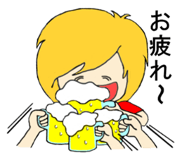 Blonde hair story sticker #9237178