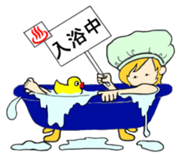 Blonde hair story sticker #9237179