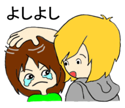 Blonde hair story sticker #9237181