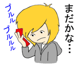 Blonde hair story sticker #9237184