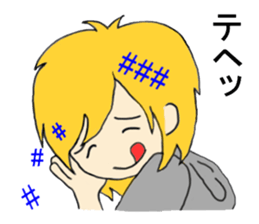 Blonde hair story sticker #9237186