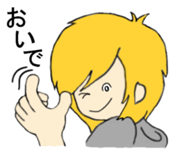 Blonde hair story sticker #9237187