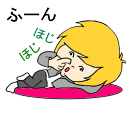 Blonde hair story sticker #9237194