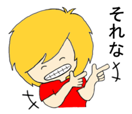 Blonde hair story sticker #9237195