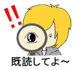 Blonde hair story sticker #9237197