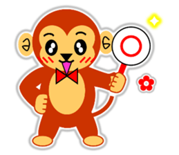 A HAPPY NEW YEAR!! (a little monkey boy) sticker #9237302