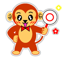 A HAPPY NEW YEAR!! (a little monkey boy) sticker #9237302