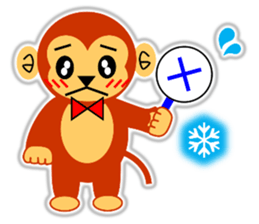 A HAPPY NEW YEAR!! (a little monkey boy) sticker #9237303