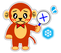 A HAPPY NEW YEAR!! (a little monkey boy) sticker #9237303