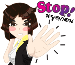 Cartoon Girl anime drawing v.update02 sticker #9237524