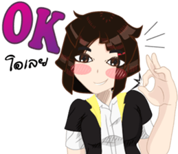 Cartoon Girl anime drawing v.update02 sticker #9237529