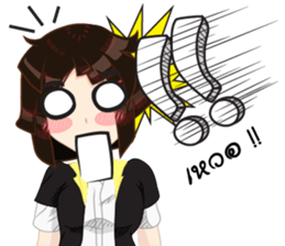 Cartoon Girl anime drawing v.update02 sticker #9237532