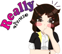 Cartoon Girl anime drawing v.update02 sticker #9237536