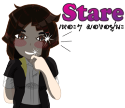 Cartoon Girl anime drawing v.update02 sticker #9237540