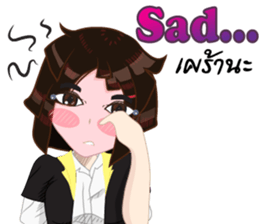 Cartoon Girl anime drawing v.update02 sticker #9237544