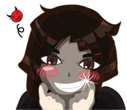 Cartoon Girl anime drawing v.update02 sticker #9237549