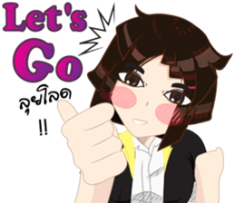 Cartoon Girl anime drawing v.update02 sticker #9237557