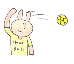 handball rabibit sticker #9237842