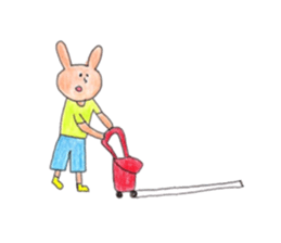 handball rabibit sticker #9237855