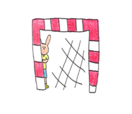 handball rabibit sticker #9237874