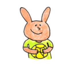 handball rabibit sticker #9237878