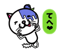 Ears blueberry cat sticker #9237892