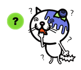 Ears blueberry cat sticker #9237916