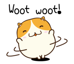 honoboho hamster(English) sticker #9238290