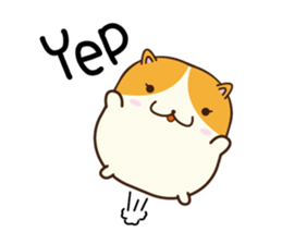 honoboho hamster(English) sticker #9238312