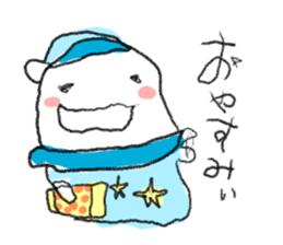 Loose & cute ghost of rice cake. sticker #9238327