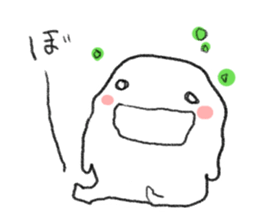 Loose & cute ghost of rice cake. sticker #9238344