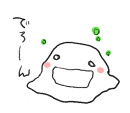 Loose & cute ghost of rice cake. sticker #9238345