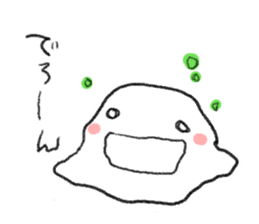 Loose & cute ghost of rice cake. sticker #9238345