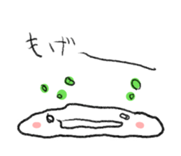 Loose & cute ghost of rice cake. sticker #9238346