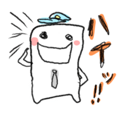 Loose & cute ghost of rice cake. sticker #9238353