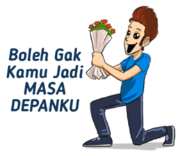 Si Ganteng PDKT sticker #9238577