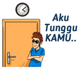 Si Ganteng PDKT sticker #9238586