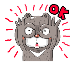 Taiwan black bear so cute sticker #9239378