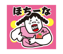 girl in pigtails suits sticker #9239569