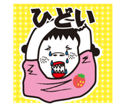 girl in pigtails suits sticker #9239591