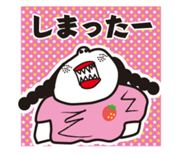 girl in pigtails suits sticker #9239594