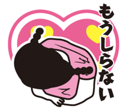 girl in pigtails suits sticker #9239595