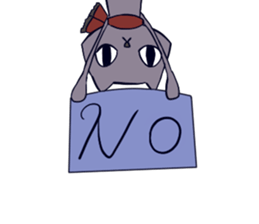 Taciturn cat&Spry dog sticker #9241042