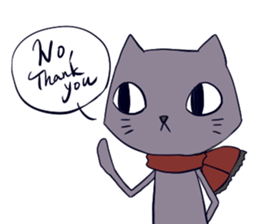 Taciturn cat&Spry dog sticker #9241046